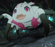 kumoko exploring the dungeon